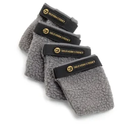 Seleverkstedet Seleverkstedet Fleece grey dog boot 4pk Grå/svart