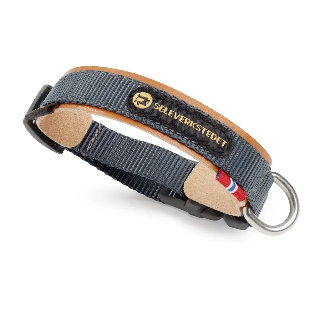 Seleverkstedet Seleverkstedetecure dog collar Grå/brun S