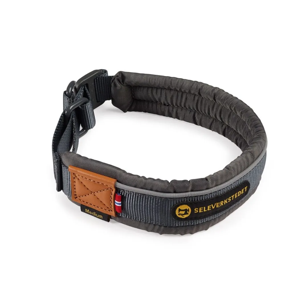 Seleverkstedet Seleverkstedet Unify dog collar Grå/brun