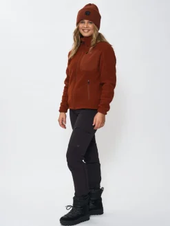 Skogstad W Hjertås Pilefleece Jakke Brandy Brown