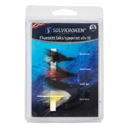 Sølvkroken Fluesett laks/sjøørret elv III
