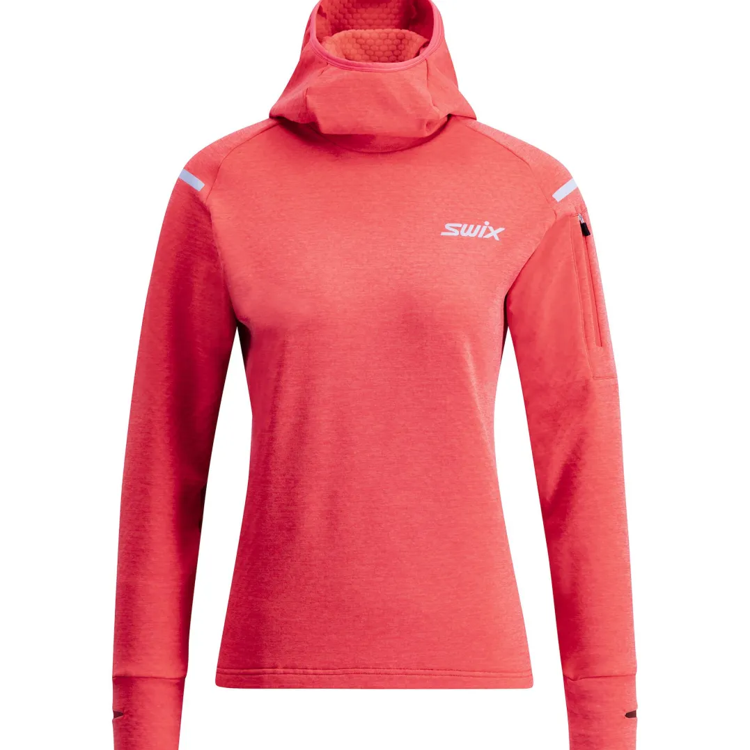 Swix Pace Midlayer Hooded W Cayenne