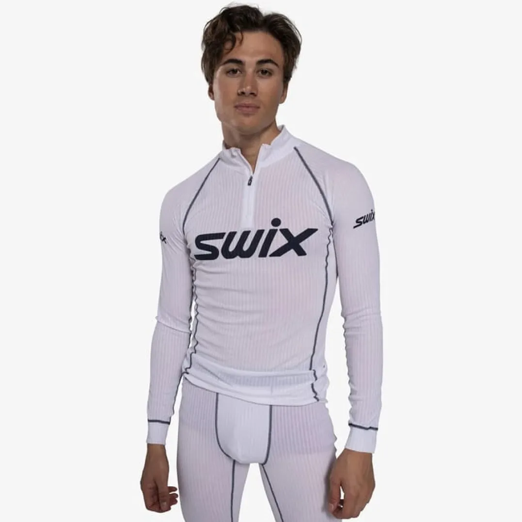 Swix RaceX Classic Half Zip M Bright White/ Dark Navy