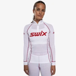 Swix Racex Classic Half Zip W Bright White/Swix Red