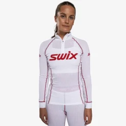 Swix Racex Classic Half Zip W Bright White/Swix Red