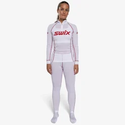 Swix Racex Classic Half Zip W Bright White/Swix Red