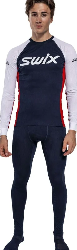 Swix Racex Classic Long Sleeve M Dark Navy/Bright White