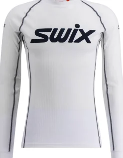 Swix Racex Classic Long Sleeve M Bright White/ Dark Navy