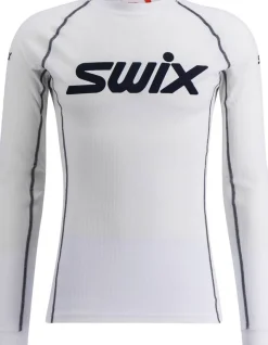Swix Racex Classic Long Sleeve M Bright White/ Dark Navy