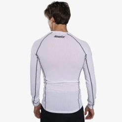 Swix Racex Classic Long Sleeve M Bright White/ Dark Navy