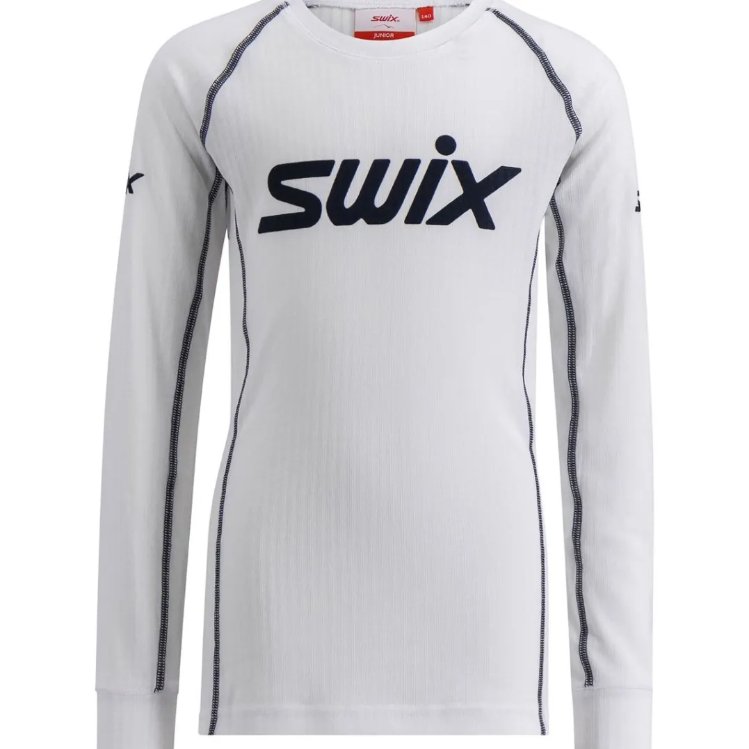 Swix RaceX Classic Long Sleeve Jr Bright White/ Dark Navy