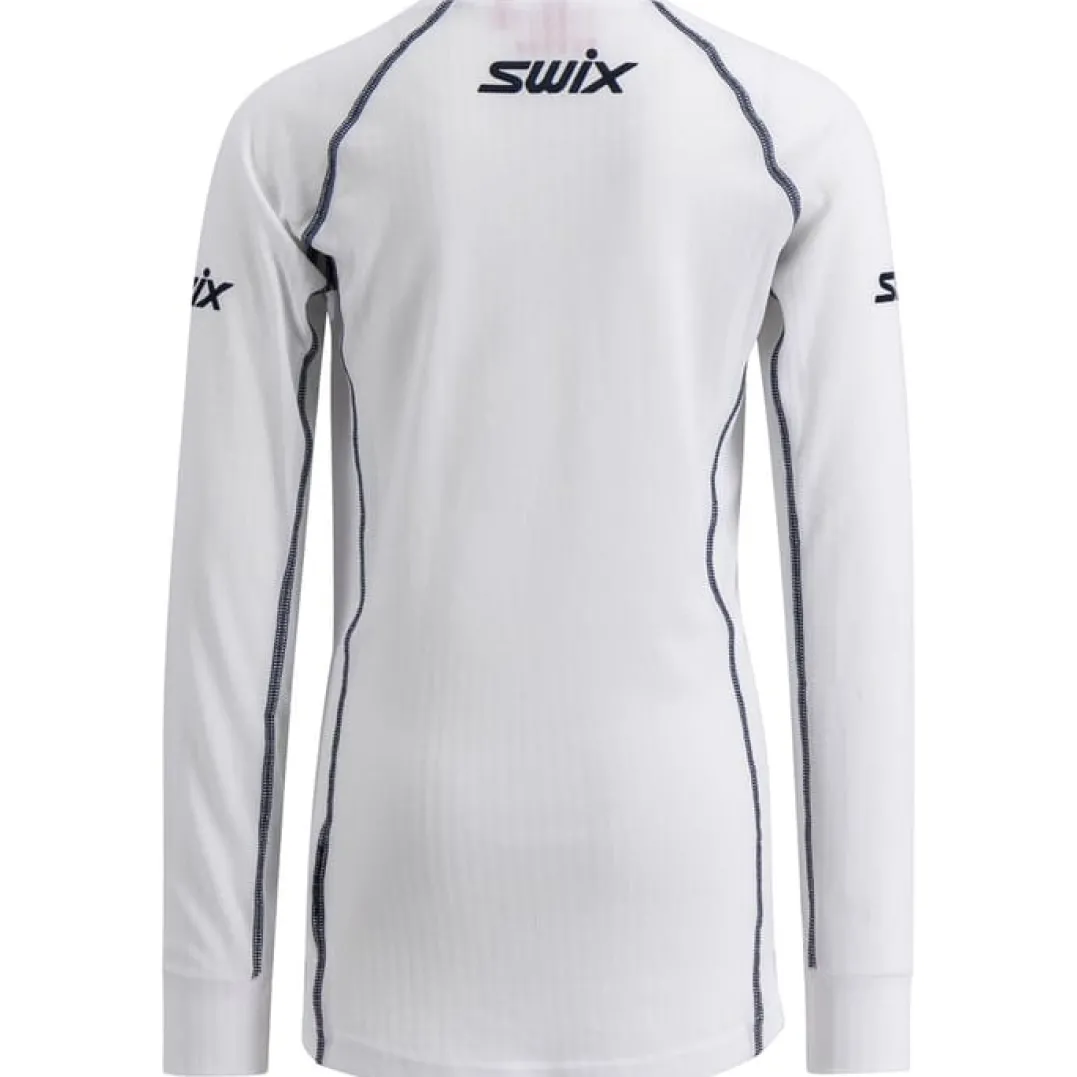 Swix RaceX Classic Long Sleeve Jr Bright White/ Dark Navy