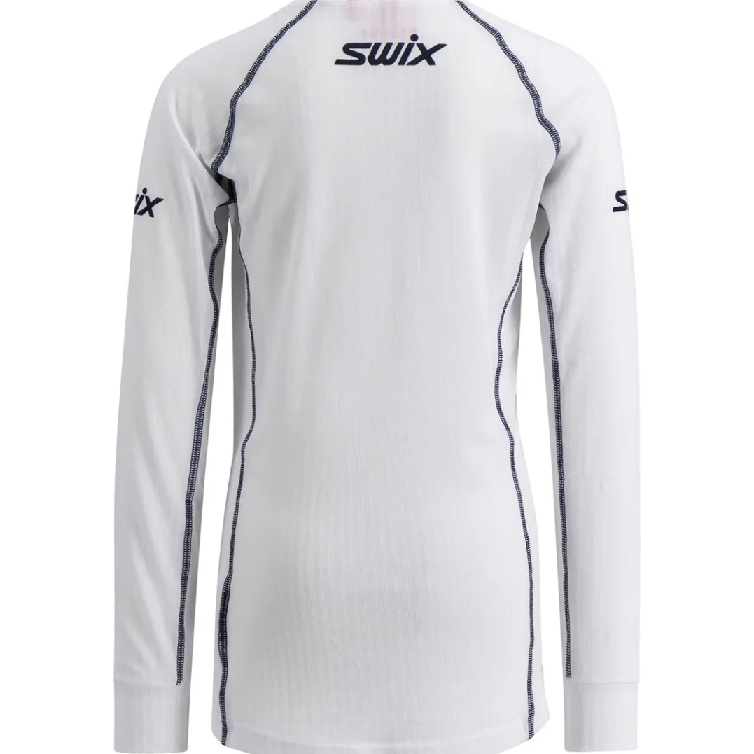 Swix RaceX Classic Long Sleeve Jr Bright White/ Dark Navy