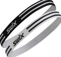 Swix Vantage Elastic Hairbands 2pk Black/Bright White