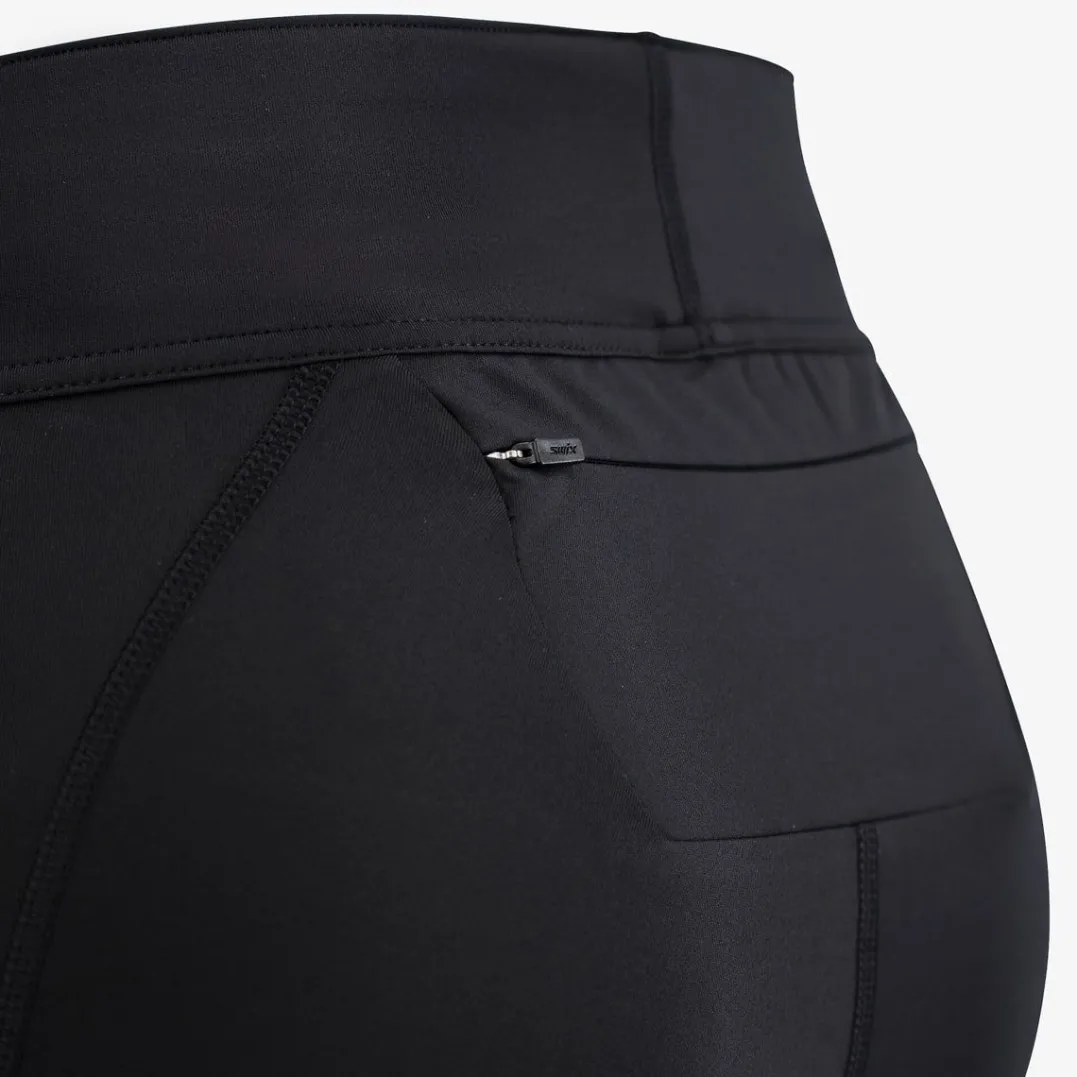 Swix Women's Pace High Waist Half Tights Black