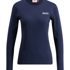 Swix Women's Pace NTS Long Sleeve Baselayer Top Dark Navy