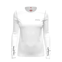 Swix Women's Pace NTS Long Sleeve Baselayer Top Bright White