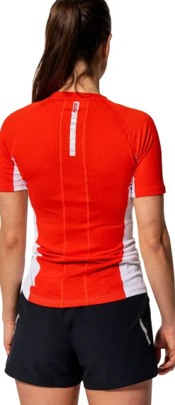 Swix Women's Roadline RaceX Short Sleeve Bright White/Fiery Red