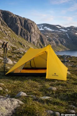 Sydvang Skala 2 P Trekking Pole Tent Lemon Chrome