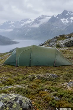 Sydvang Skaring 2p Tunnel Tent LW 2,0 Olivine