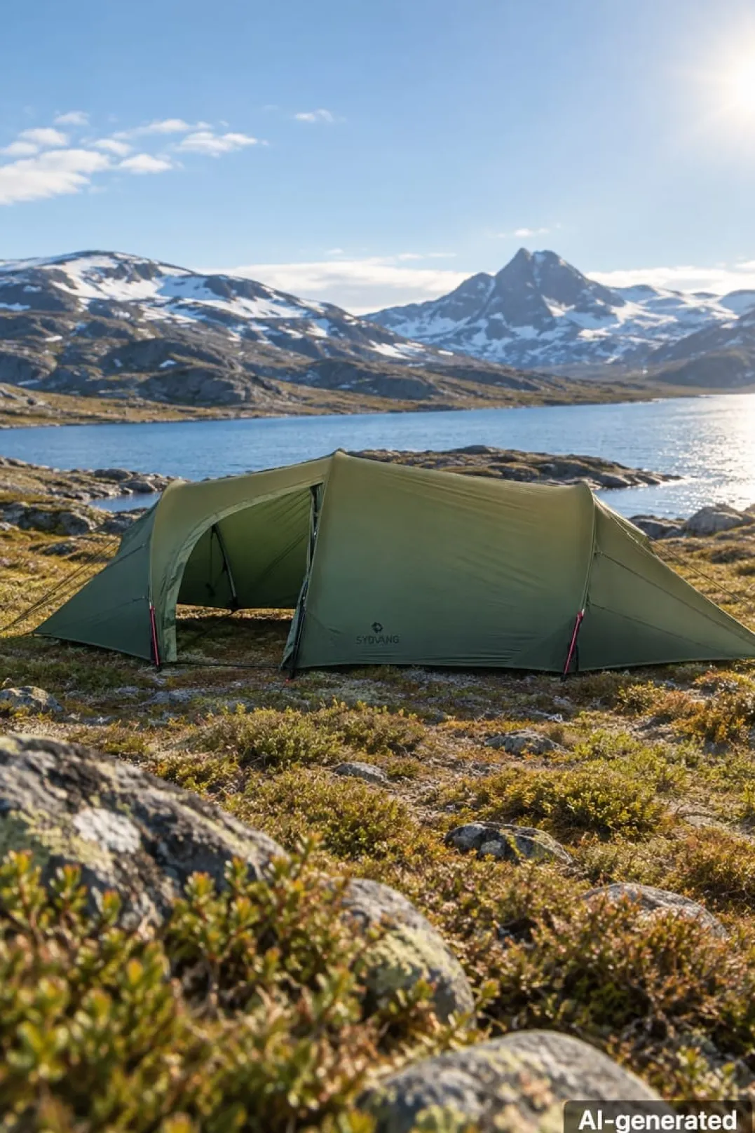 Sydvang Skaring 2p Tunnel Tent LW 2,0 Olivine