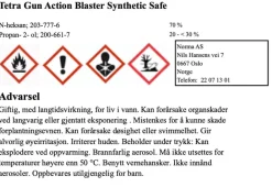 TetraGun Avfettning Synt. Sikker 296ml