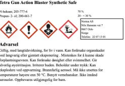 TetraGun Avfettning Synt. Sikker 296ml