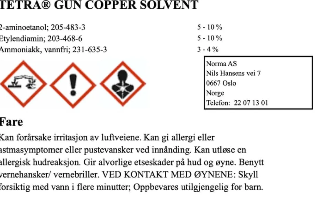 TetraGun Copper Solvent 118ml