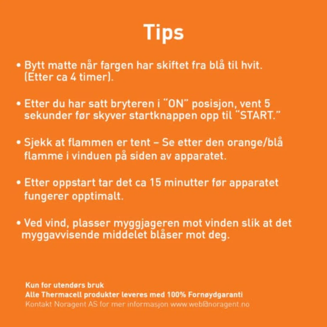 ThermaCELL Mot Mygg Backpacker Refill 48 Timer