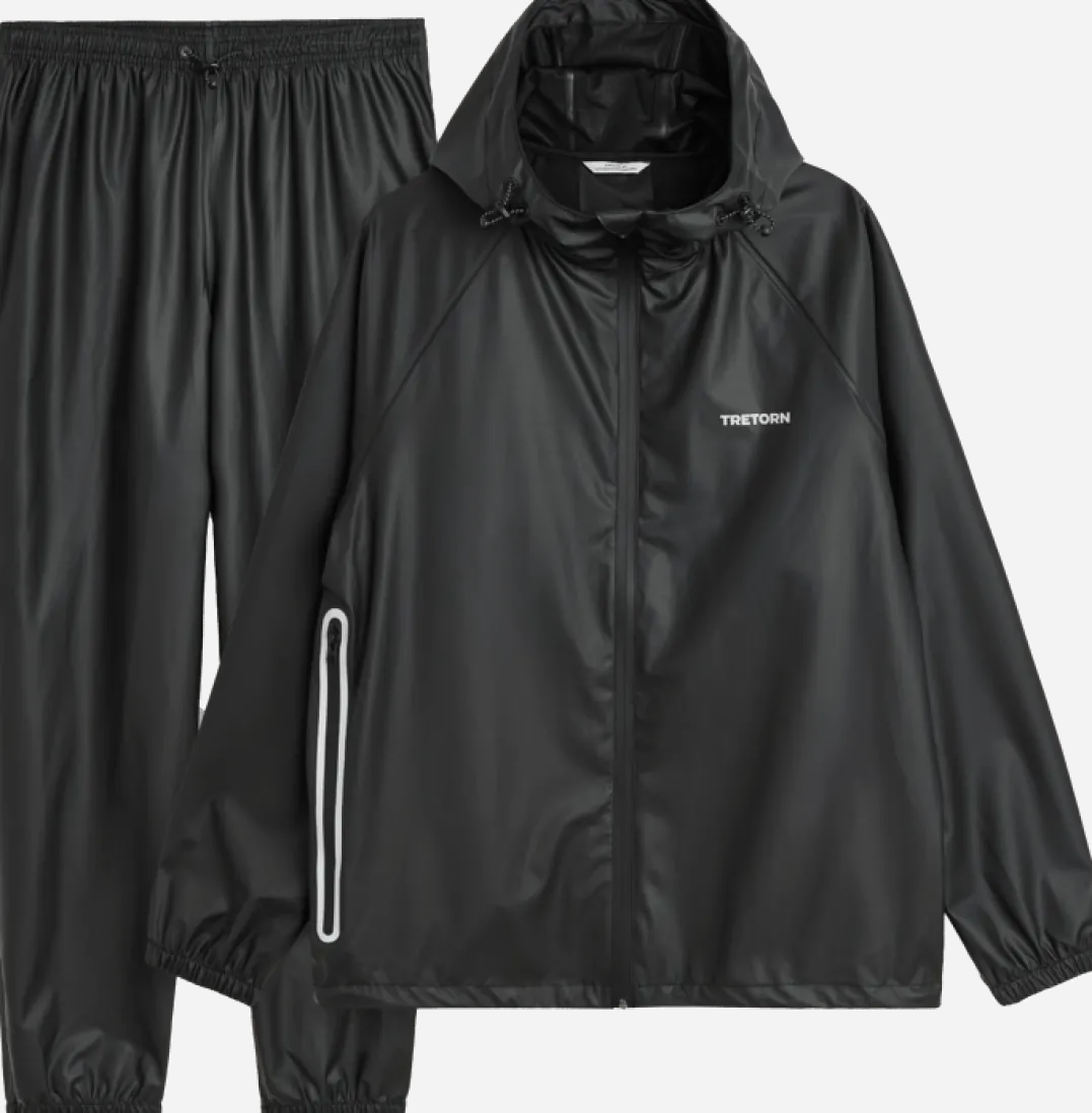 Tretorn Packable Rainbreaker Set Black