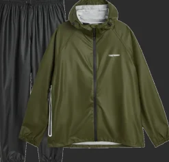 Tretorn Packable Rainbreaker Set Forest Green