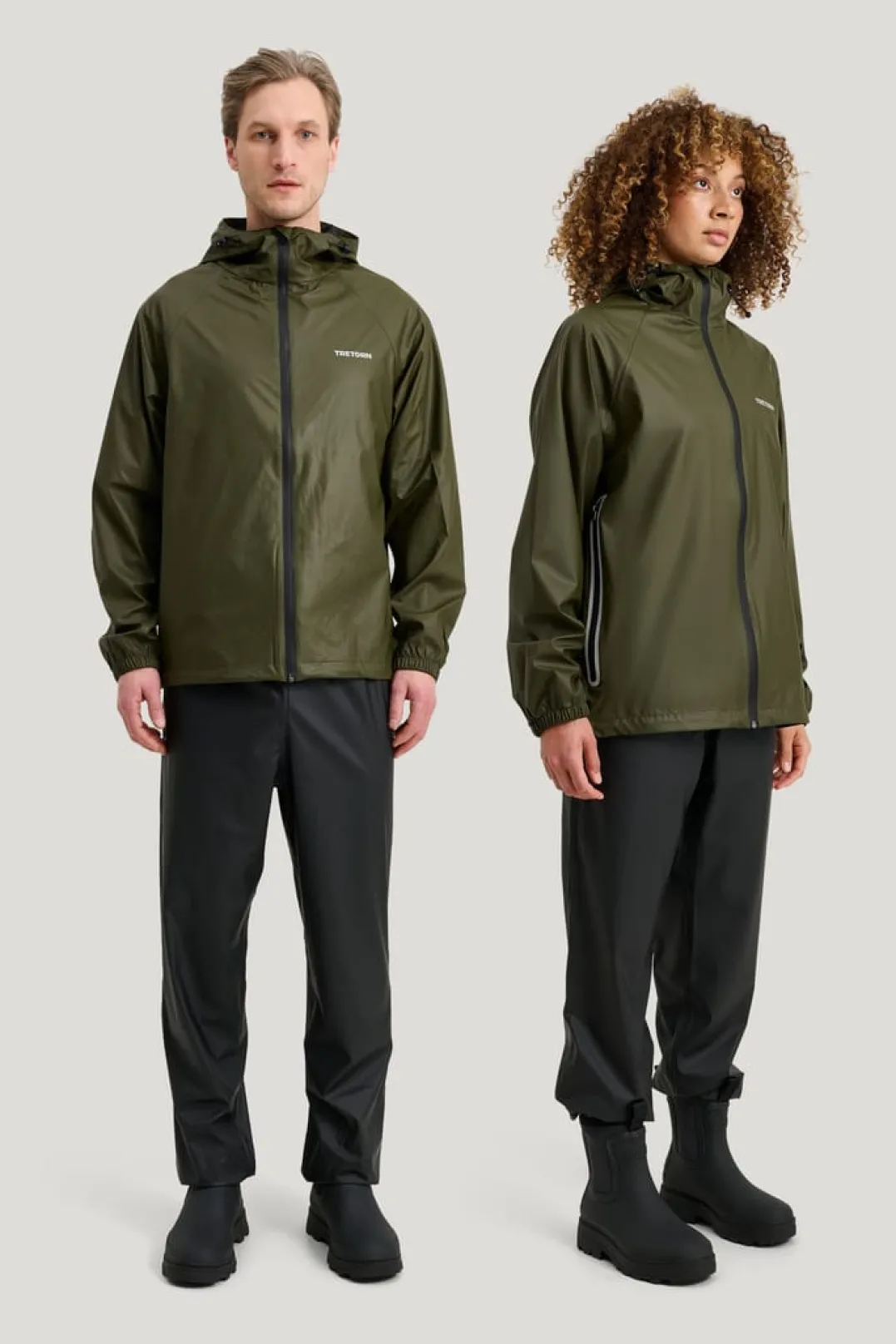 Tretorn Packable Rainbreaker Set Forest Green