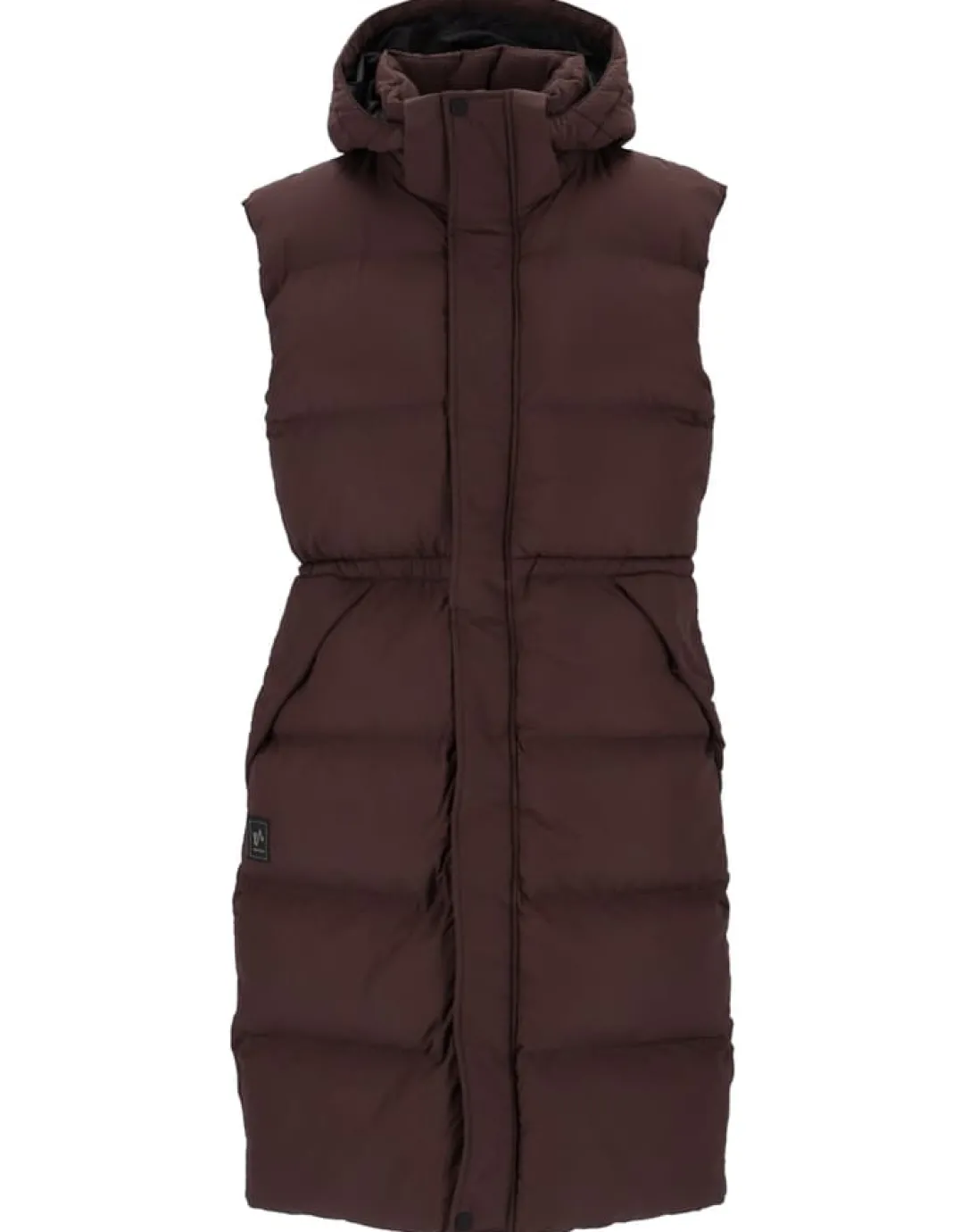 Twentyfour Mode Eva Puffy Vest D Mørk Brun
