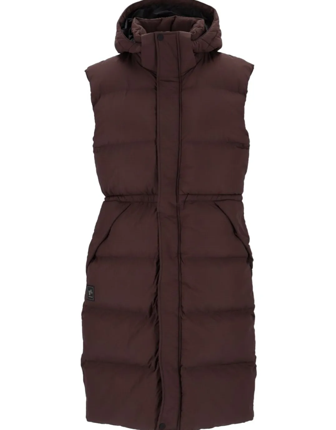 Twentyfour Mode Eva Puffy Vest D Mørk Brun