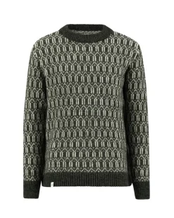 Ulvang Echo Crew Sweater Mens Charcoal Melange/Off White