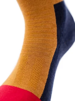 Ulvang Hero Warm Crew Sock Cathay Spice / Chilli Red/ Navy Blue