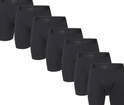 Urberg Bamboo Boxers Long Leg 7-Pack Men Black Beauty