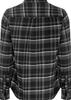 Urberg Flannel Ls W Strap Shirt Wmn Black Beauty
