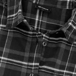 Urberg Flannel Ls W Strap Shirt Wmn Black Beauty