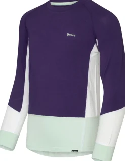 Urberg Juniors' Tree Base Layer Set Grape/cloudy Dancer/celadon