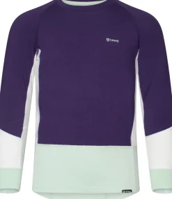 Urberg Juniors' Tree Base Layer Set Grape/cloudy Dancer/celadon