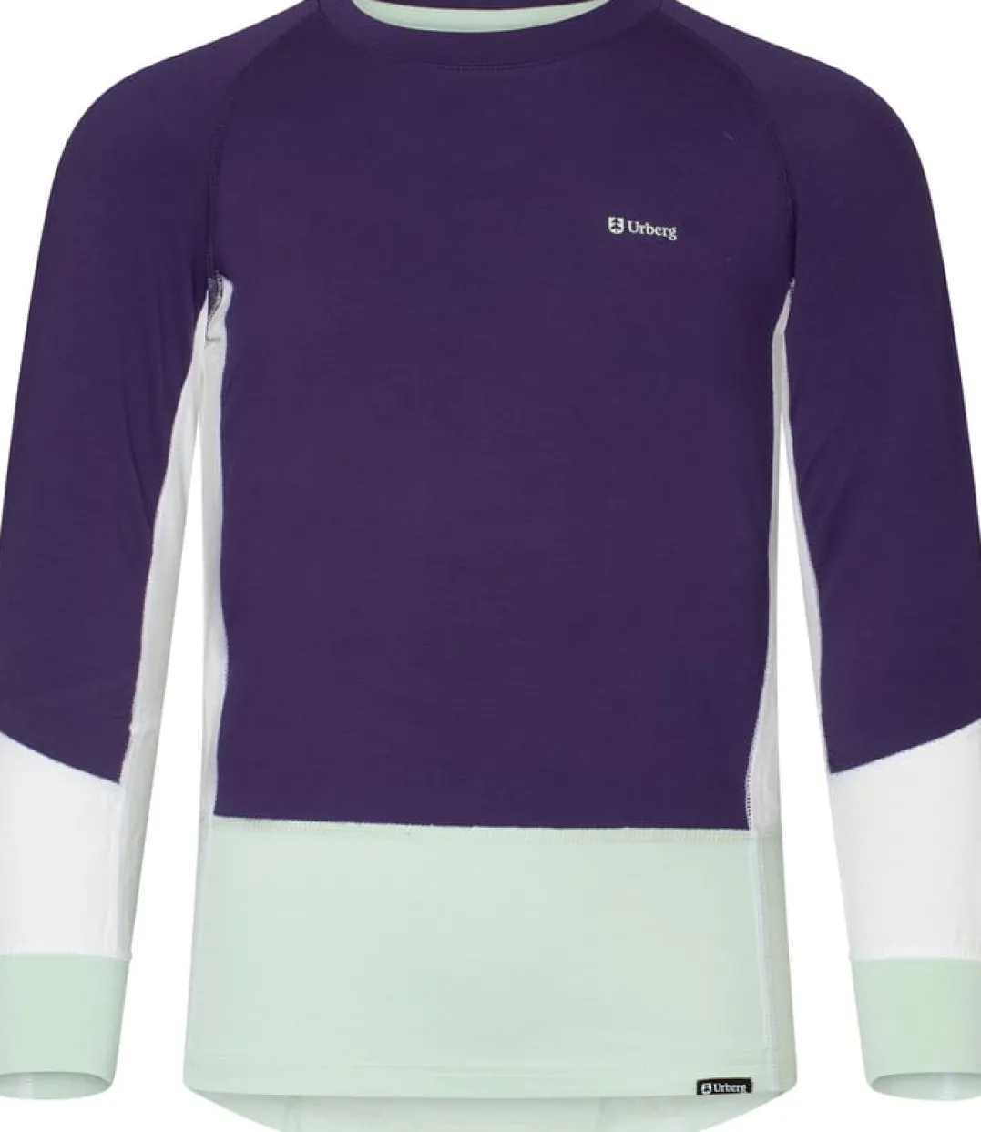 Urberg Juniors' Tree Base Layer Set Grape/cloudy Dancer/celadon