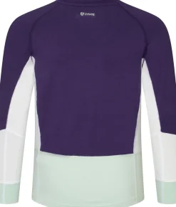 Urberg Juniors' Tree Base Layer Set Grape/cloudy Dancer/celadon