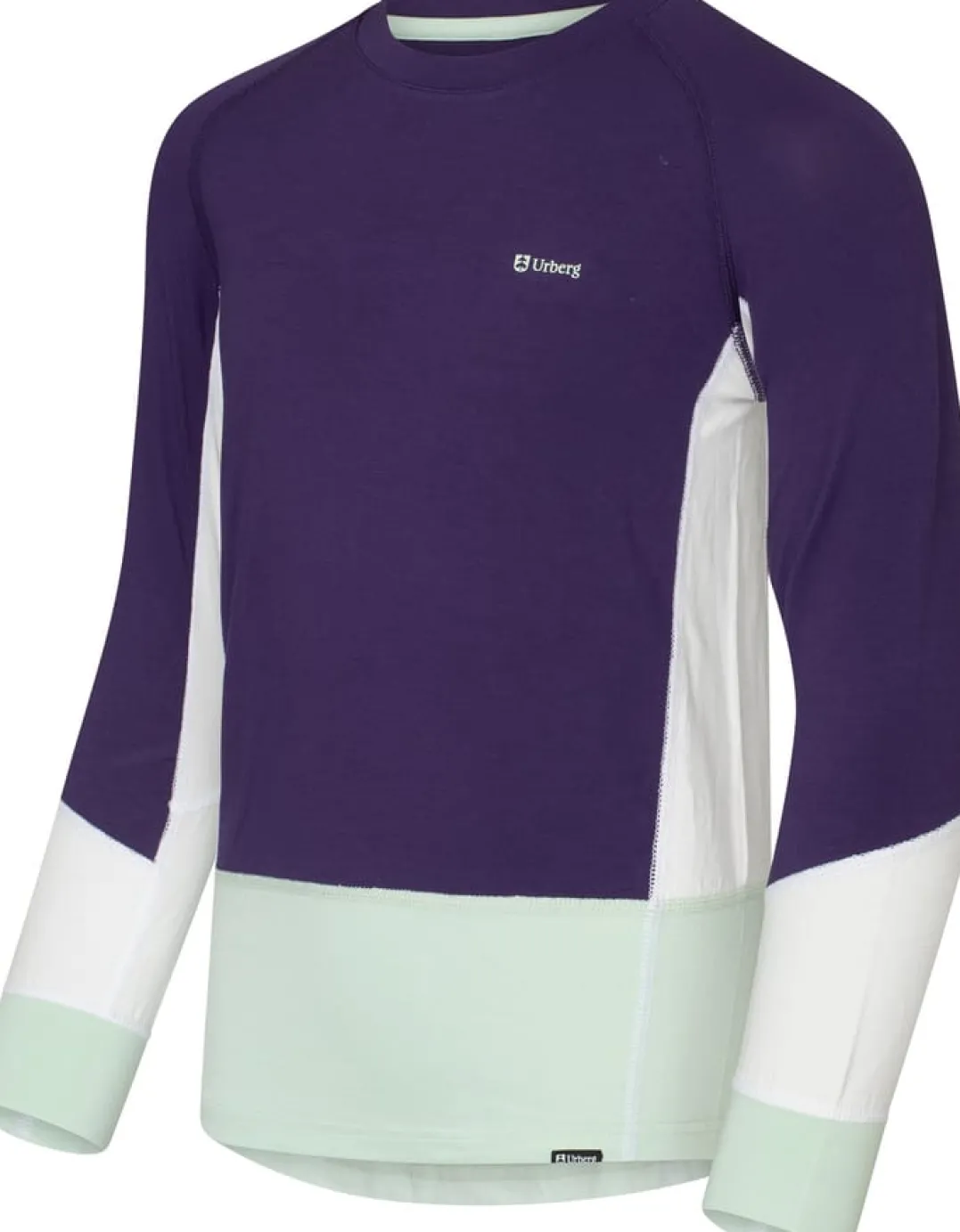 Urberg Juniors' Tree Base Layer Set Grape/cloudy Dancer/celadon