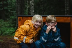Urberg Kids' Malme PU Rain Set Midnight Navy