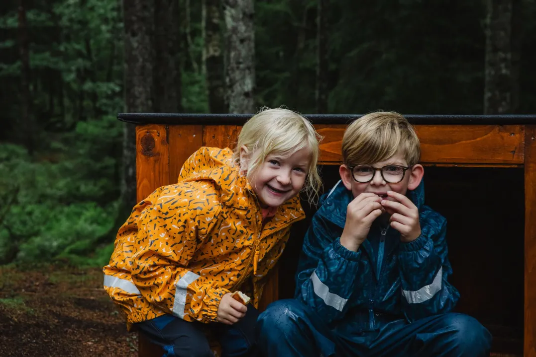 Urberg Kids' Malme PU Rain Set Midnight Navy
