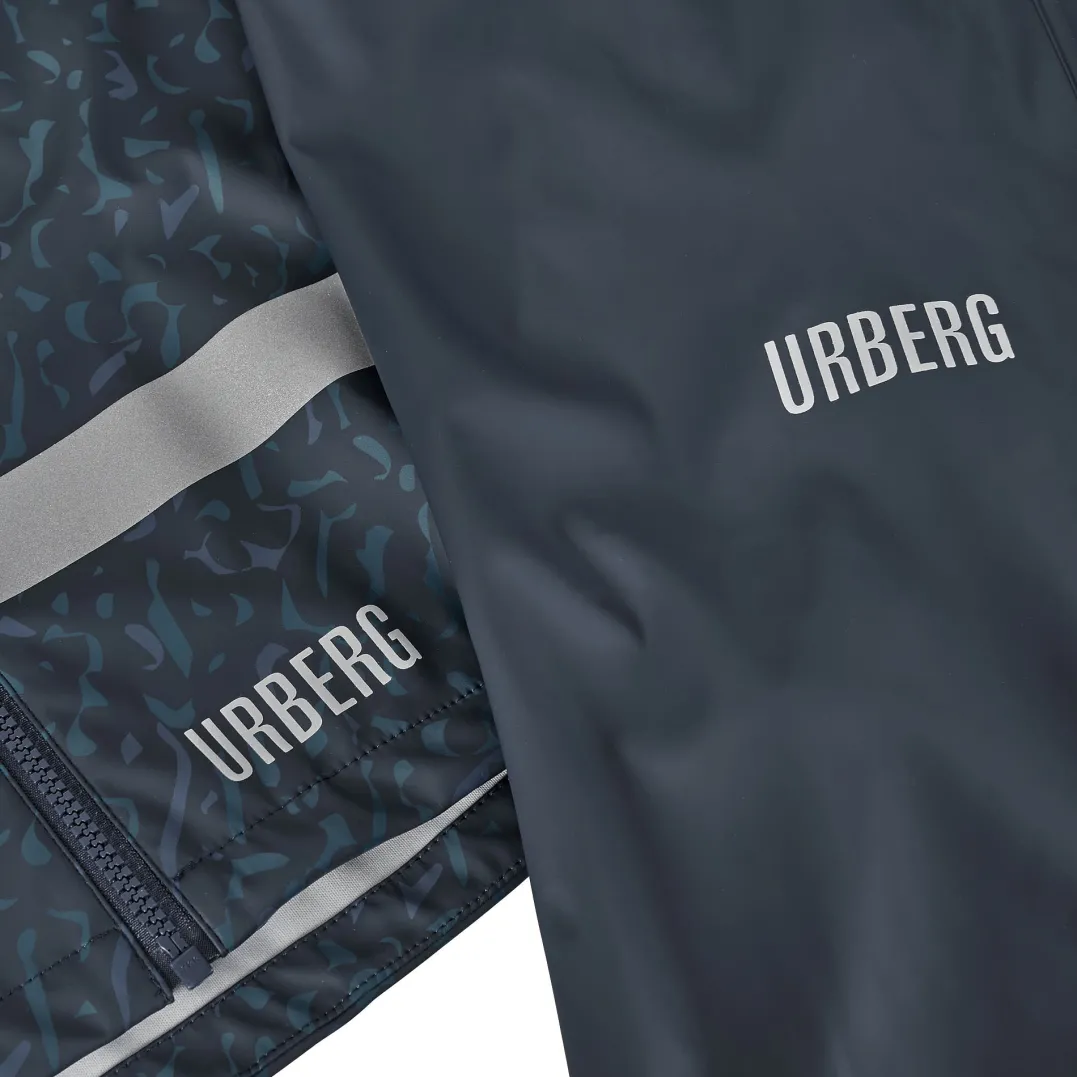 Urberg Kids' Malme PU Rain Set Midnight Navy