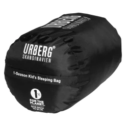 Urberg Kids' 1-season Sleeping Bag G2 Black Beauty/Asphalt