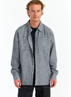 Urberg Men's Hemp LS Shirt Midnight Navy