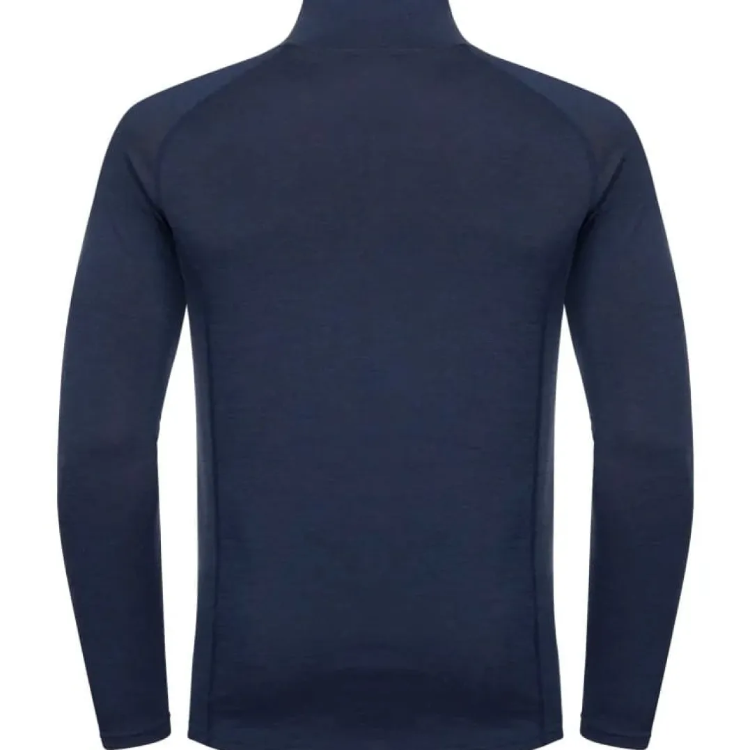 Urberg Men's Merino-Bamboo Base Layer Zip Top Dark Navy
